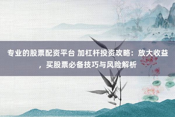 专业的股票配资平台 加杠杆投资攻略：放大收益，买股票必备技巧与风险解析