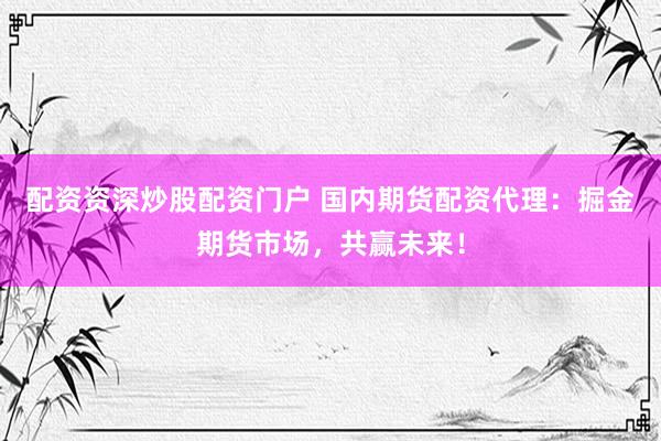 配资资深炒股配资门户 国内期货配资代理：掘金期货市场，共赢未来！
