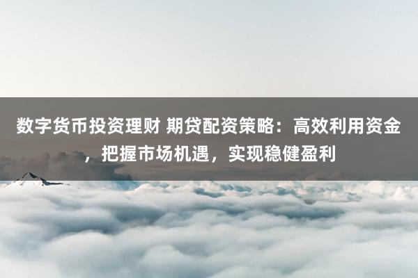 数字货币投资理财 期贷配资策略：高效利用资金，把握市场机遇，实现稳健盈利