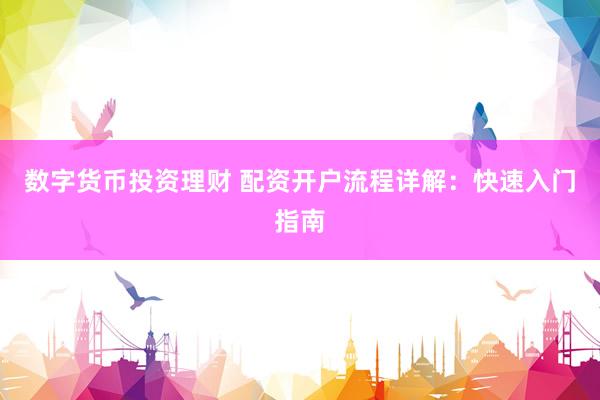 数字货币投资理财 配资开户流程详解：快速入门指南