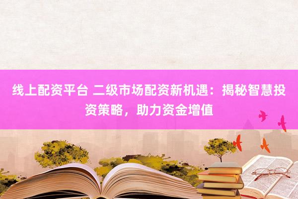 线上配资平台 二级市场配资新机遇：揭秘智慧投资策略，助力资金增值